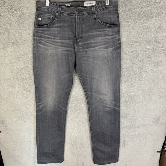 S AG Adriano Goldschmied Jeans‎ Men's 33x32 The Everett Slim Straight Leg Grey - Picture 1 of 11